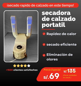 SECADORA PORTATIL ELECTRICA DE CALZADO