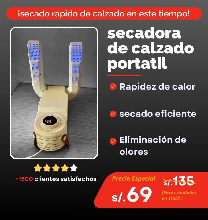 SECADORA PORTATIL ELECTRICA DE CALZADO