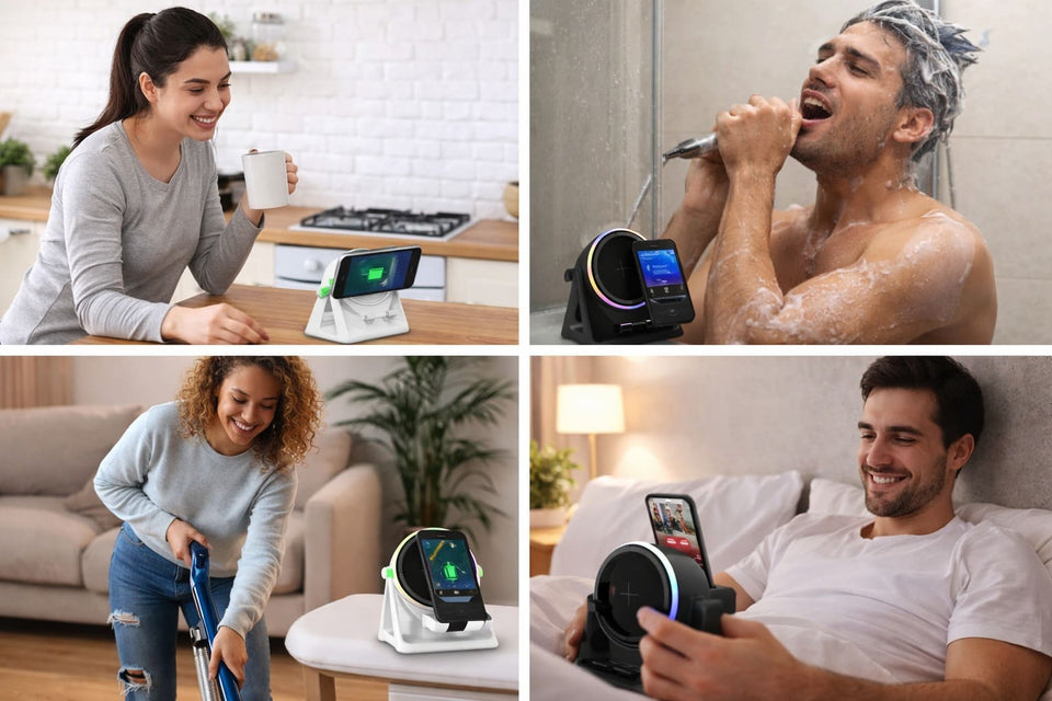 SOPORTE PARA CELULAR CON PARLANTE