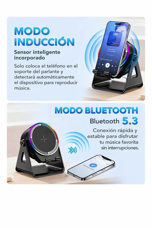 SOPORTE PARA CELULAR CON PARLANTE