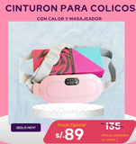 CINTURON TERMICO MASAJEADOR PARA COLICOS MENSTRUALES