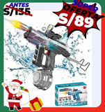 PISTOLA DE AGUA ELECTRICA UZI RGB RECARGABLE
