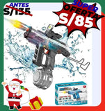 PISTOLA DE AGUA ELECTRICA UZI RGB RECARGABLE